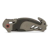 Seat belt cutter and glass punch