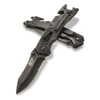 Smith &amp; Wesson M&amp;P Spring Assisted Folding Knife With Fire Starter