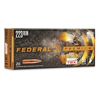 Federal Premium Barnes TSX, .223 Remington, Triple-Shock X HP, 55 Grain, 20 Rounds