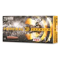 Federal Premium Barnes TSX, .224 Valkyrie, Triple-Shock X HP, 78 Grain, 20 Rounds