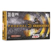 Federal Premium Barnes TSX, .30-06 Springfield, Triple-Shock X HP, 165 Grain, 20 Rounds