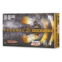 Federal Premium Barnes TSX, .30-06 Springfield, Triple-Shock X HP, 165 Grain, 20 Rounds