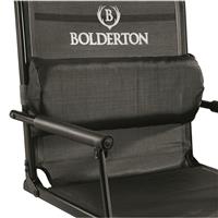 Adjustable, removable lumbar pad