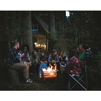 Provides ambience and cooking surface