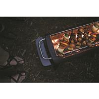 Cook hibachi-style meals using removeable grill grate