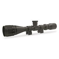 BSA Sweet 17 Series 3-12x40mm AO Rifle Scope, 30/30 Reticle