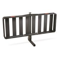T-handle release allows it to easily fold up and out of the way