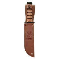 Leather sheath for easy belt carry