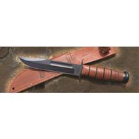 7in clip-point straight-edge blade