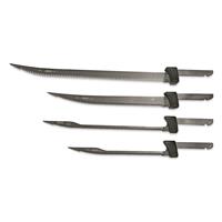 Includes 4 fillet blades, from 7in to 12in (7” E-Flex, 9” E-Flex, 9” E-Stiff and 12” E-Stiff