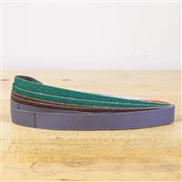 Includes 6 replacement flexible abrasive belts