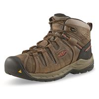 KEEN Utility Men's Flint II Work Boots, Cascade Brown/burnt Ochre