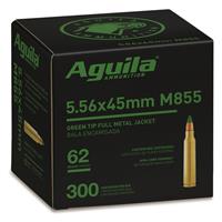 Aguila M855 Green Tip, 5.56x45mm NATO, FMJ, 62 Grain, 300 Rounds