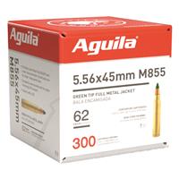 Aguila M855 Green Tip, 5.56x45mm NATO, FMJ, 62 Grain, 300 Rounds