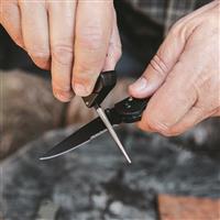 Tapered diamond rod for touching up serrations