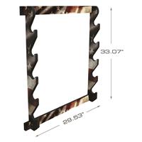 5-gun Rack measures 29.5inl. x 3.7inw. x 33inh.