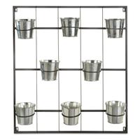 CASTLECREEK Galvanized Steel Herb Garden Wall Planter