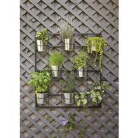 CASTLECREEK Galvanized Steel Herb Garden Wall Planter