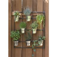 CASTLECREEK Galvanized Steel Herb Garden Wall Planter