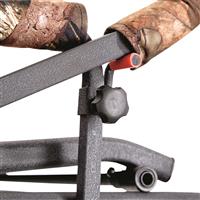 Adjustable, flip-up shooting rail