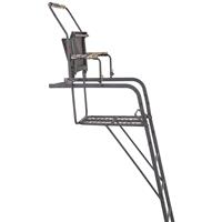 Flip-up seat and shooting rail