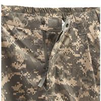 Elastic waist with snap front and zip fly