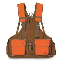 Browning Bird'n Lite Strap Vest 2.0 Upland Hunting Vest, Khaki/blaze