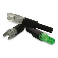 NAP Thunderglo Lighted Nocks, 6 Pack, Green