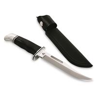 Includes leather sheath for easy carry