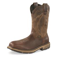 Irish Setter Men's Marshall Waterproof Western Safety Toe Work Boots, Brown