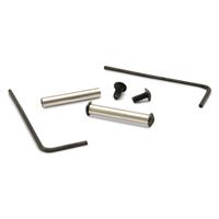 Includes (2) Pins, (2) stainless steel screws with black oxide finish, (2) hex keys