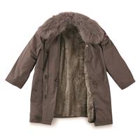 Removable liner and fur collar
