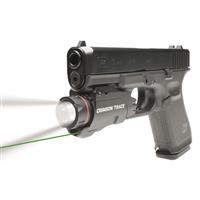Powerful 400-lumen light + green aiming point in one.