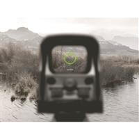68 MOA green ring with 1 MOA green dot is quick and easy to pick up
