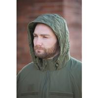 Insulated drawstring hood