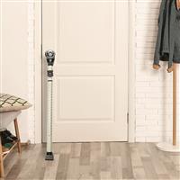 Rubberized base won't scratch floors, White