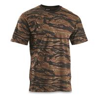 Mil-Tec Tiger Stripe Camo T-Shirt - 719275, Tactical Shirts at ...