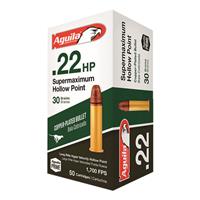 Aguila Supermaximum, .22LR, CPHP, 30 Grain, 50 Rounds