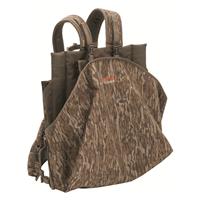 Large game bag on back with QR buckles.
