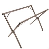 Powder-coated aluminum frame.