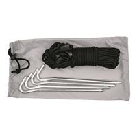 Includes storage pouch, stakes and guy lines