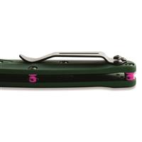 Green anodized 6061-T6 billet aluminum handle