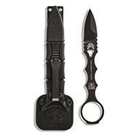 Includes low-profile injection-molded plastic sheath with leather pad for IWB carry