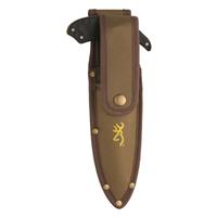 Includes nylon sheath to hold both pieces