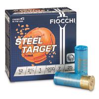 Fiocchi Target 12SLR7, 12 Gauge Ammo, 2 3/4", 1 oz. Steel Shot, 250 Rounds