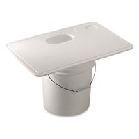 Routed bottom fits 4, 5, or 6-gal. bucket (bucket not included)