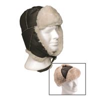Mil-Tec USAF B3 Leather Fur Pilot Hat | Sportsman's Guide