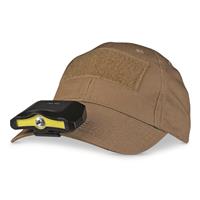 Clips to typical cap brim for hands-free light