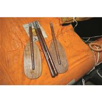 Includes 2 wood paddles