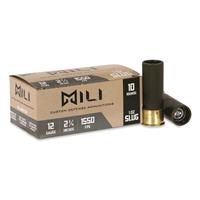 MILI Custom Defense, 12 Gauge, 2 3/4&quot;, 1-oz. Rifled Slug, 10 Rounds